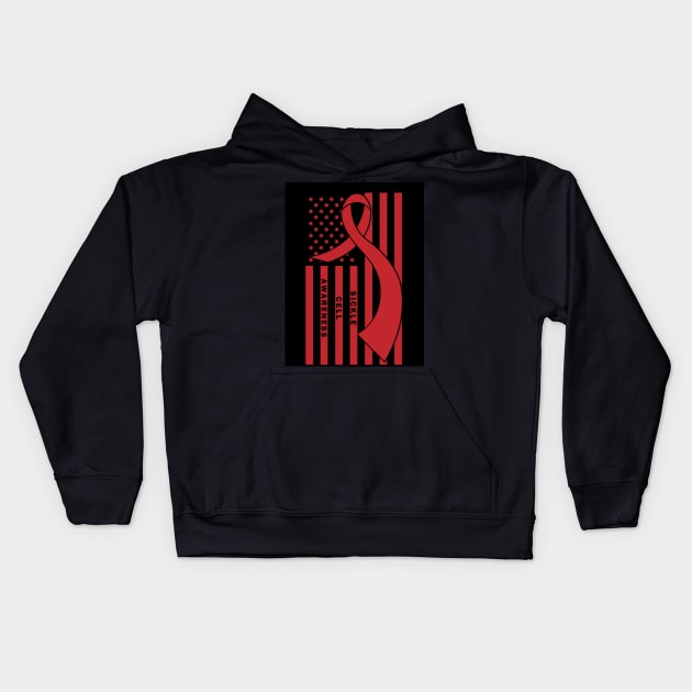 Sickle Cell Awareness Kids Hoodie by SunCity Ave.